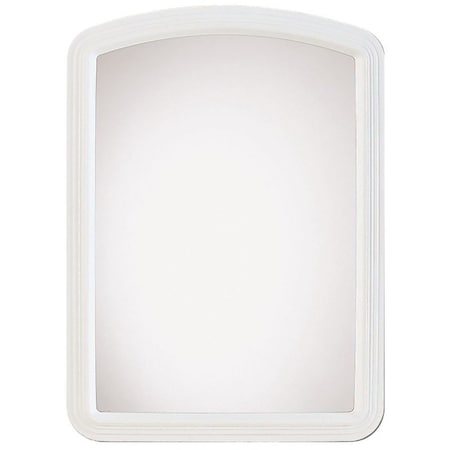 Erias 22 In. H X 16 In. W White Plastic Wall Mirror